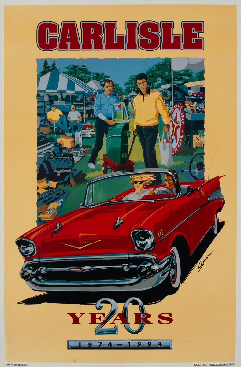 Carlisle 20 Years Vintage Car Show Poster
