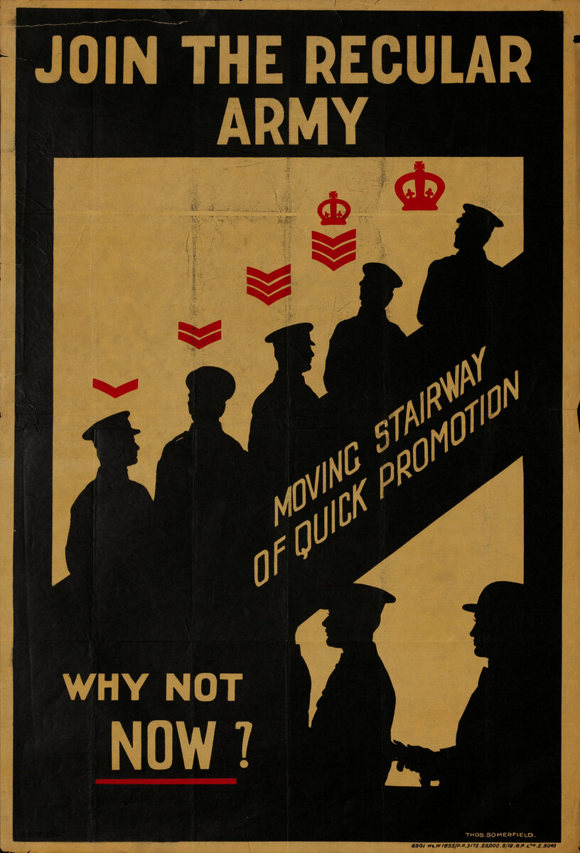 Join the Regular Army Original WWI British Recruiting Poster