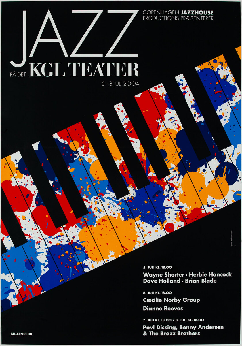 Jazz at the Royal Danish Theater Original Poster