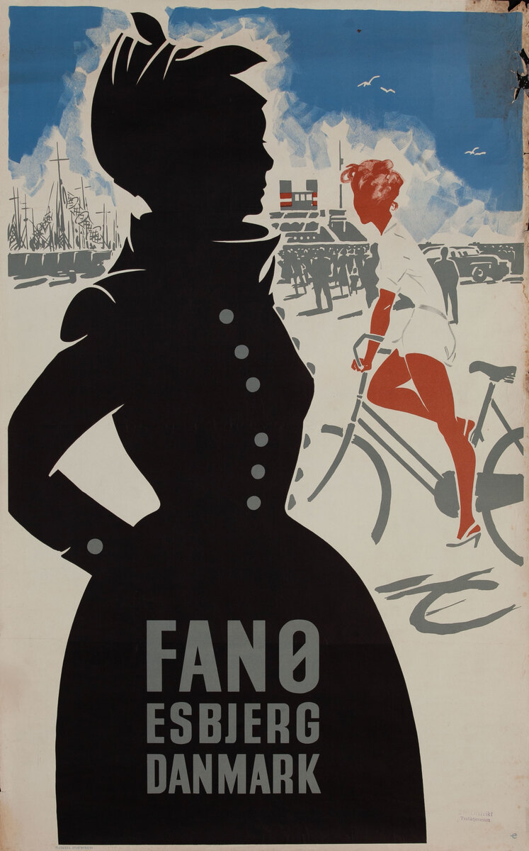 Fano Esbjerg Danmark Original Travel Poster