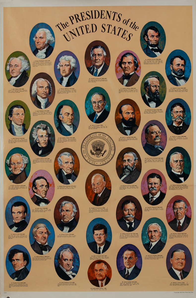 The Presidents of the United States Original Political Poster