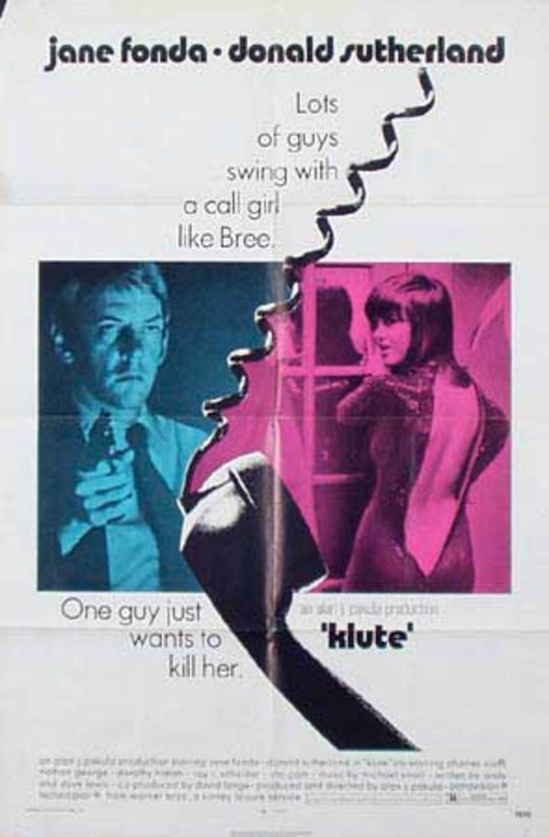Klute Original Vintage Movie Poster