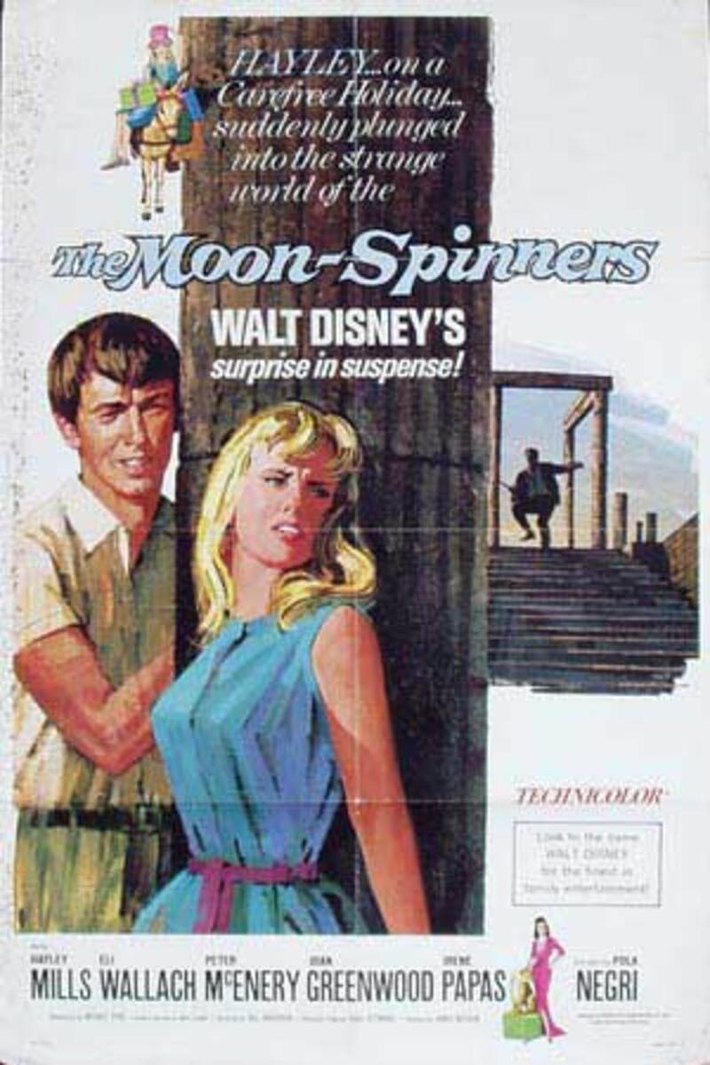 Moon Spinners Original American 1 Sheet Movie Poster