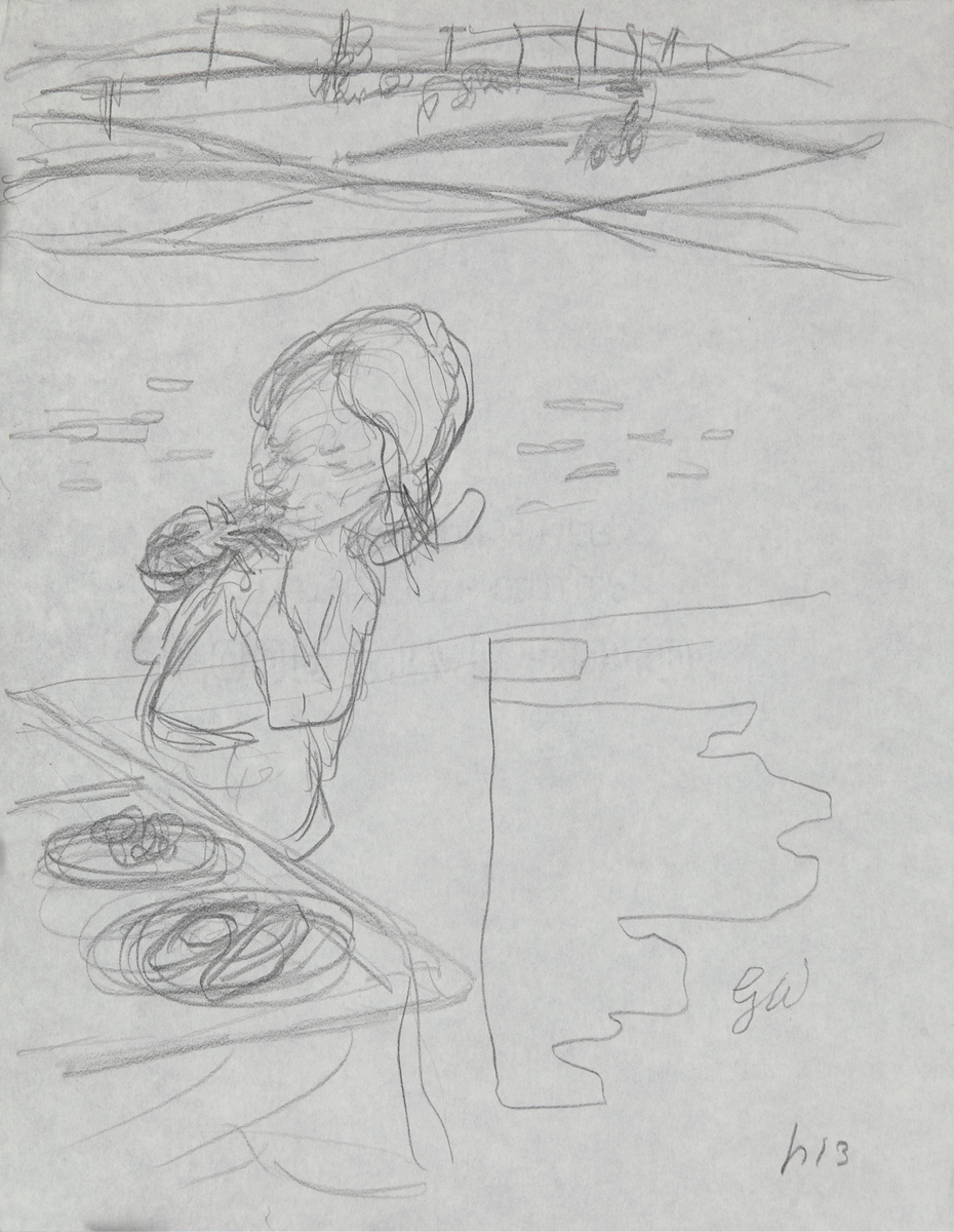 Original Garth William Illustration Art Girl Eating Page 13