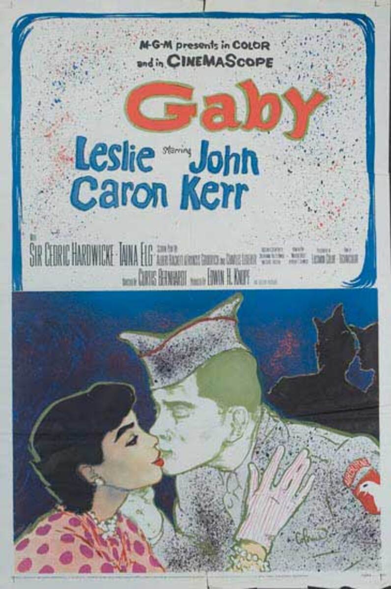 Gaby Original Leslie Caron American Movie Poster 