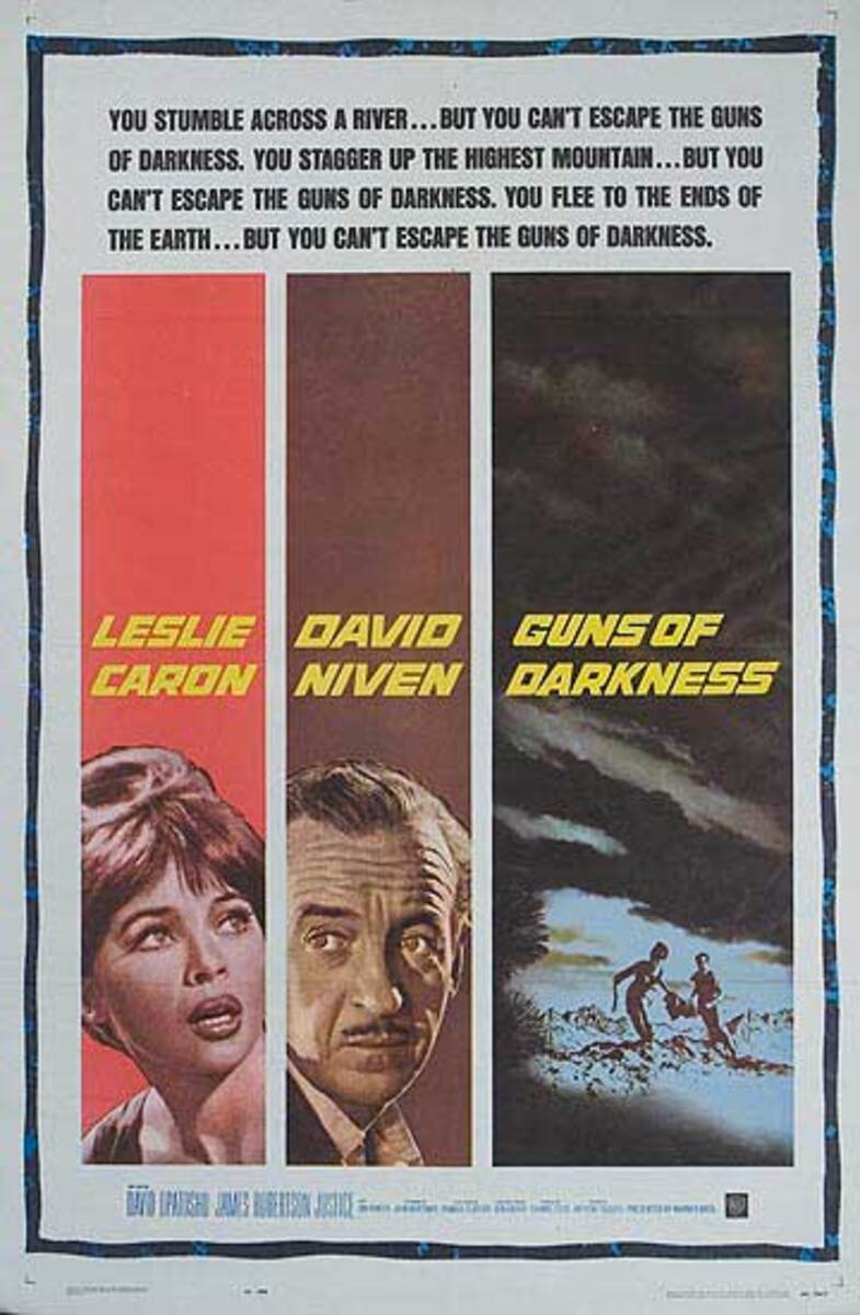 Guns Of Darkness Original Leslie Caron American Movie Poster 