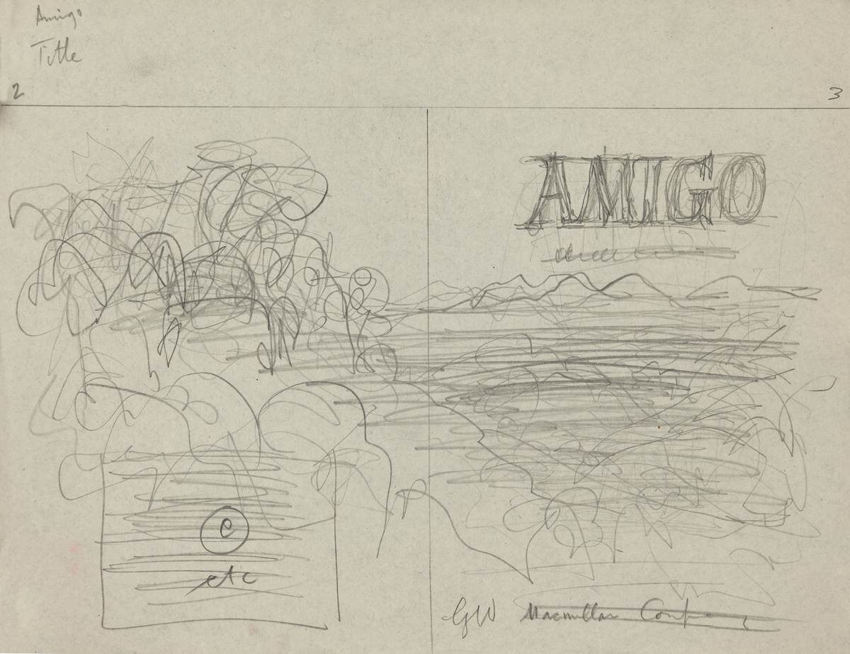 Original Garth William Illustration Art Amigo Title Page