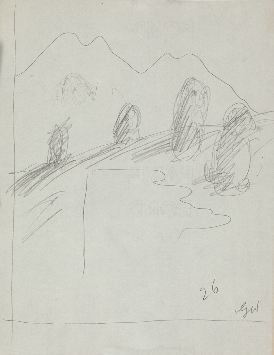 Original Garth William Illustration Art Prairie Dogs in front of Mountain Page 26