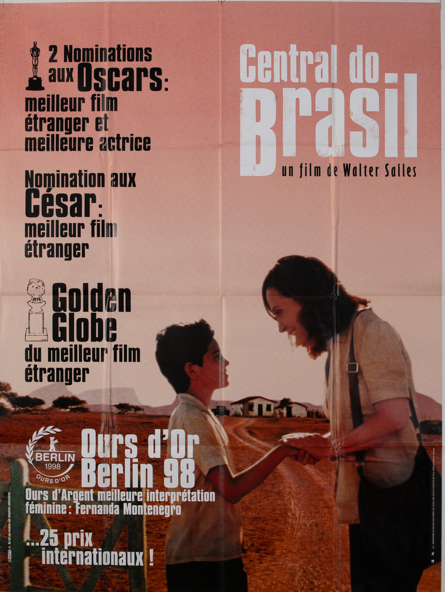 Central do Brasil Un Film de Walter Salles Original French Movie Poster