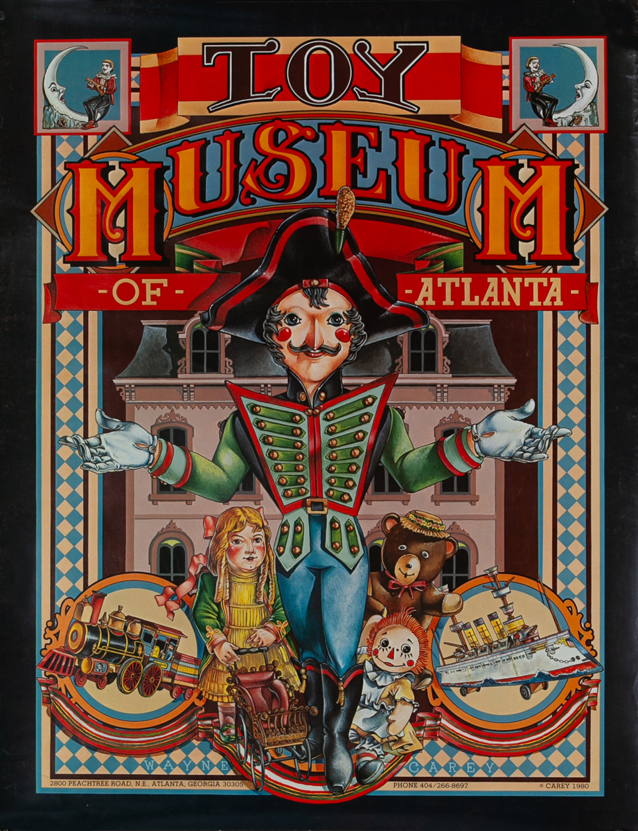 Toy Museum of Atlanta Original Advertising Poster