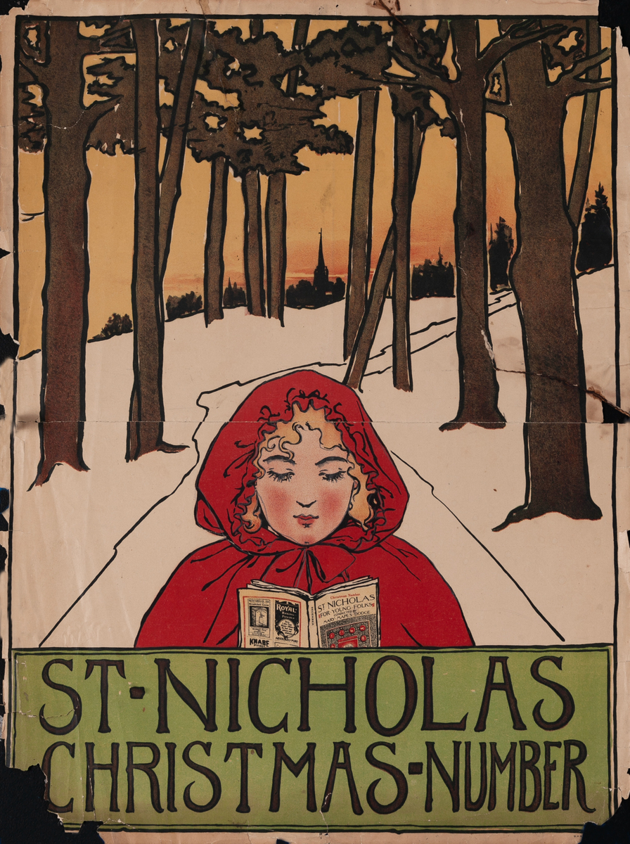 St. Nicholas Christmas - Number Original American Literary Poster