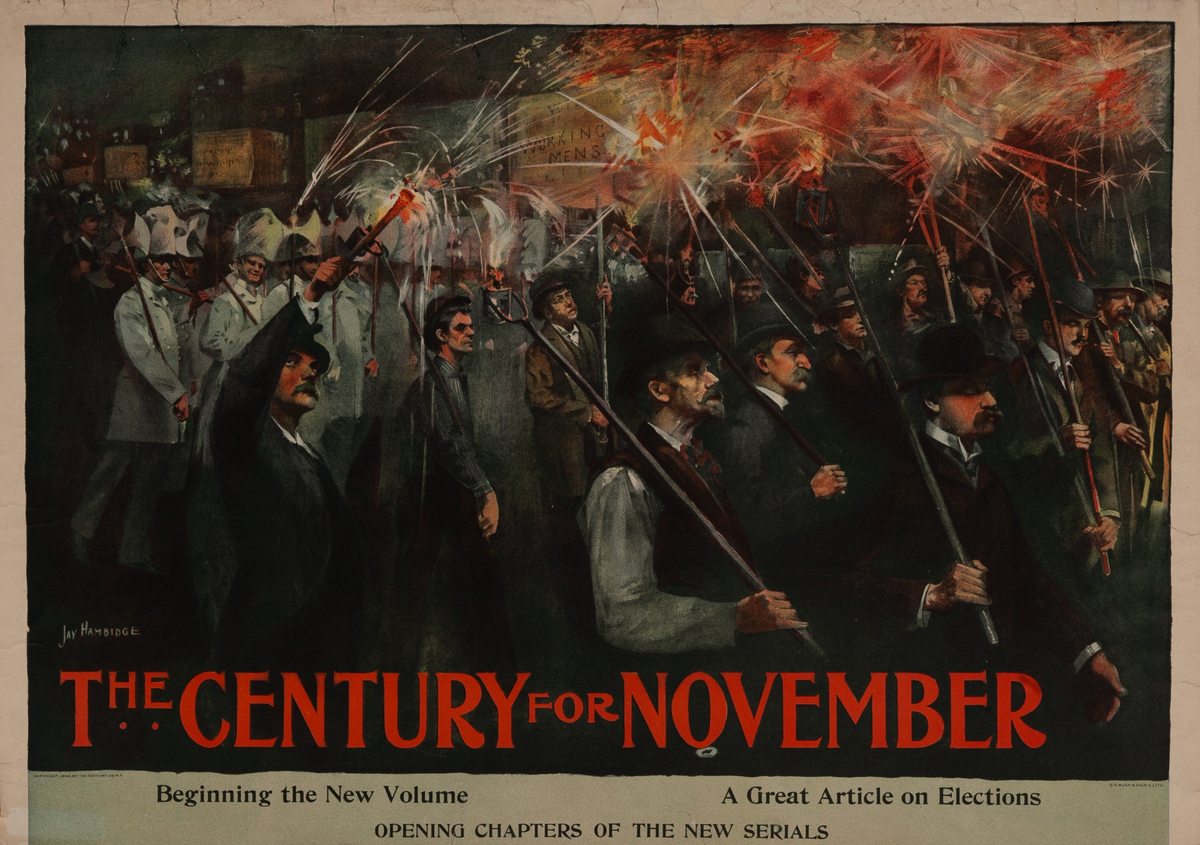 Century for November Original American Literary Poster