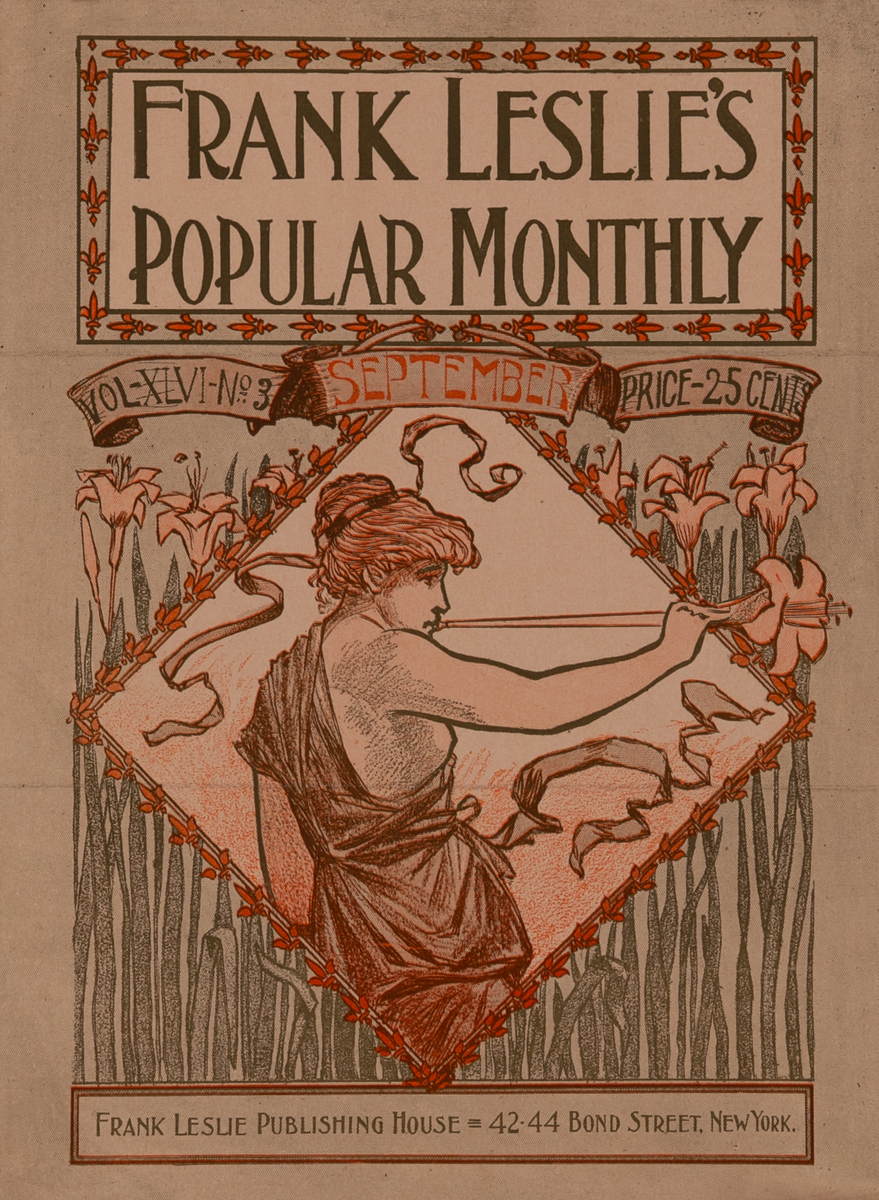 Frank Leslie's Popular Monthly September Original American Magazine Cover