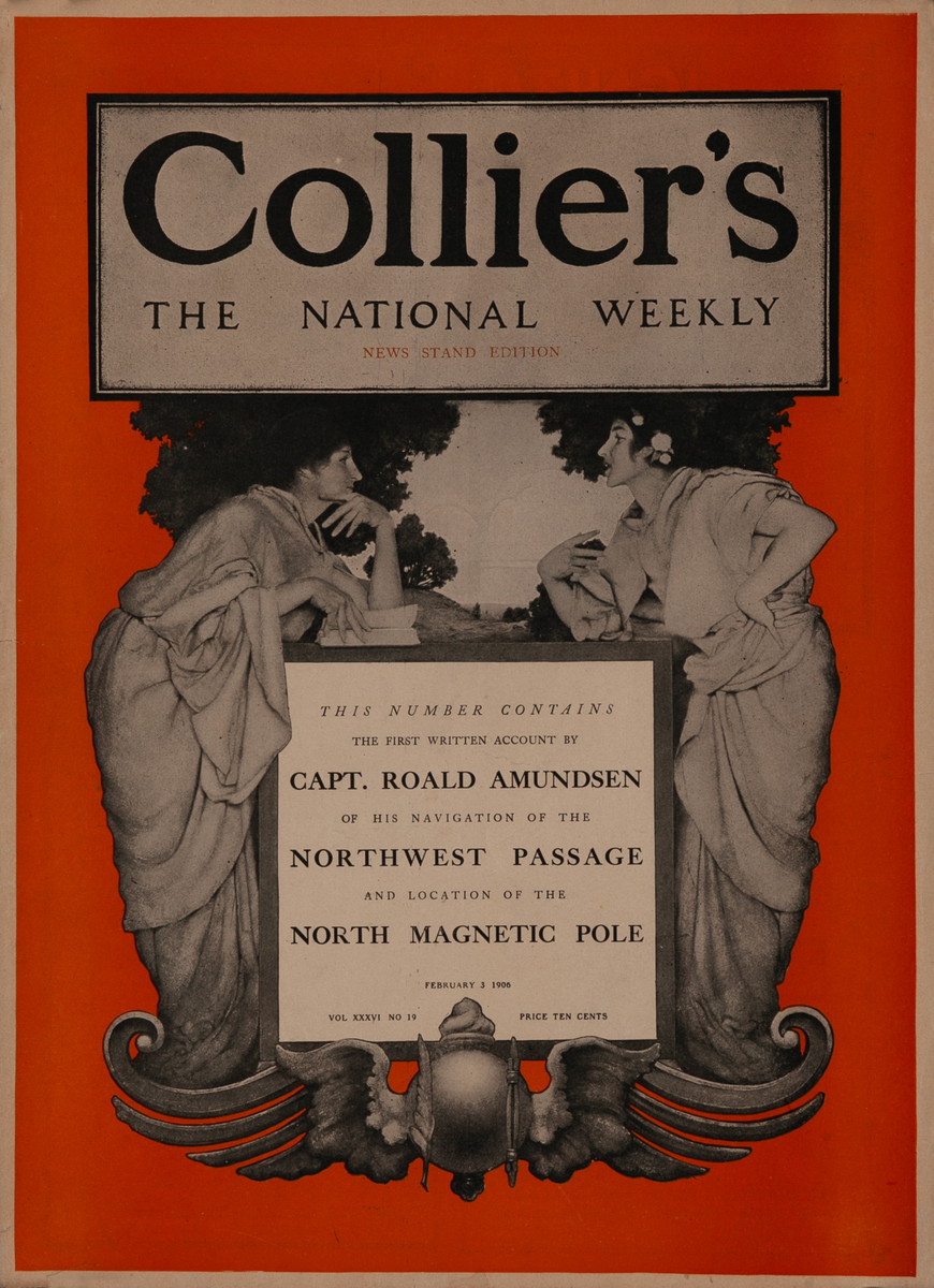 Collier's The National Weekly February 13 1906 Original American Literary Magazine Cover