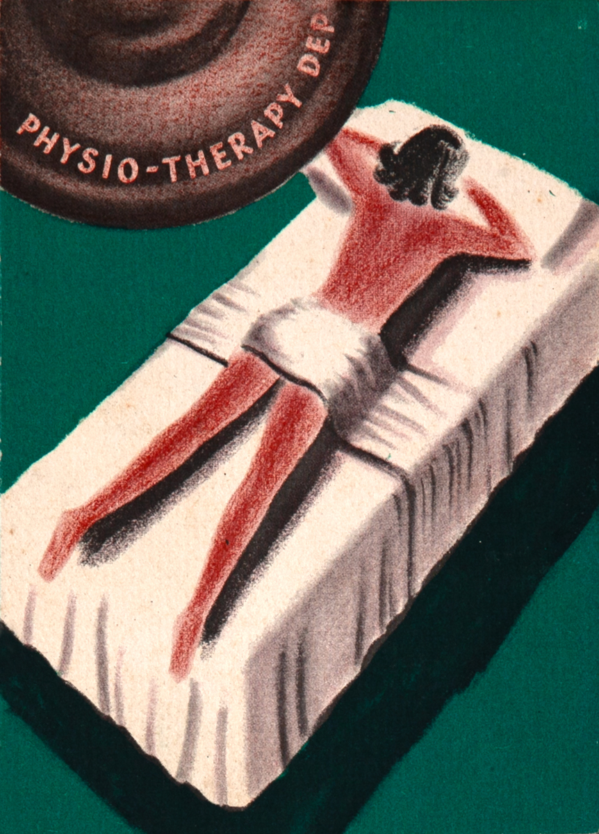 Physio-Therapy Department Santa Barbara Biltmore Hotel Original Travel Brochure