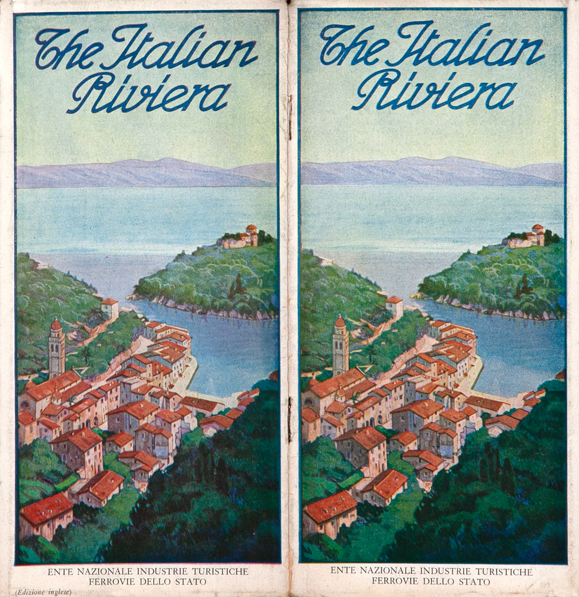 The Italian Riviera Original State Railways Travel Brochure