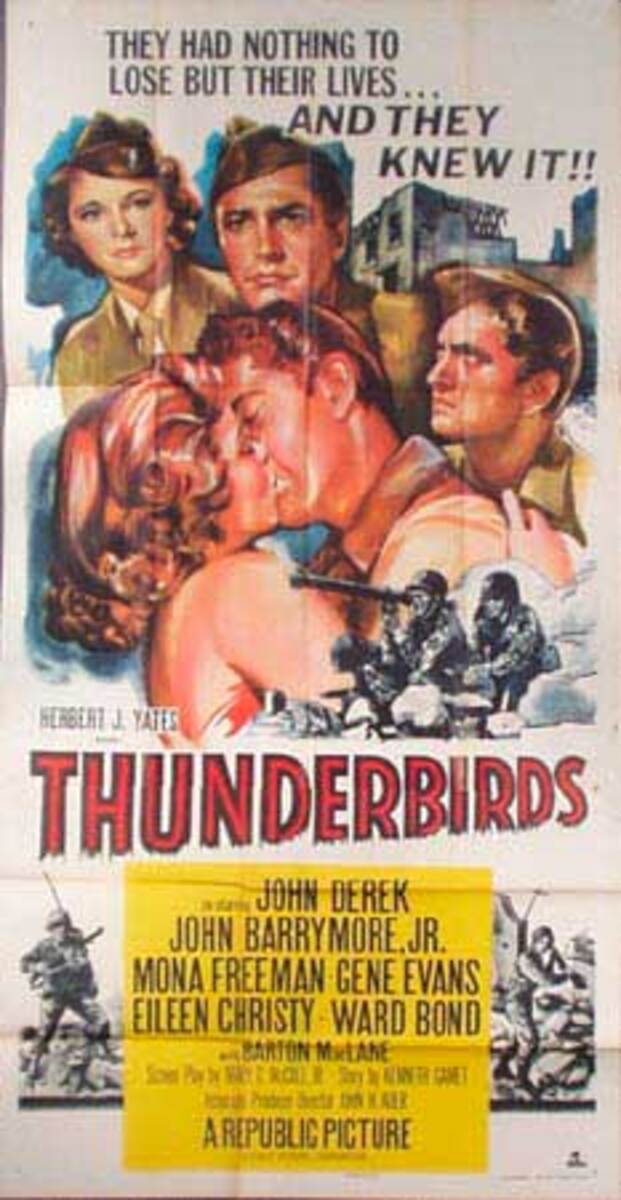 Thunderbirds  B Vintage Original Movie Poster 3 Sheet