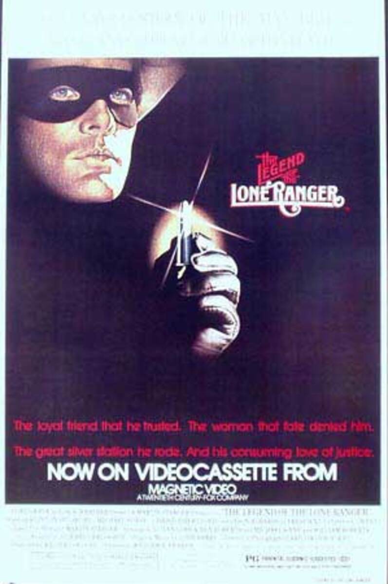 Legend of the Lone Ranger Video Release Original Vintage Movie Poster