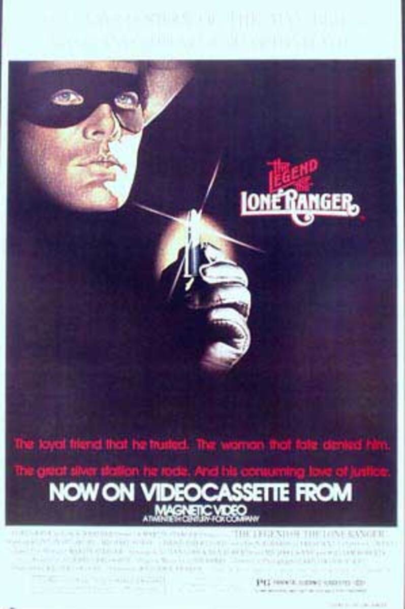 Legend of the Lone Ranger Video Release Original Movie Poster