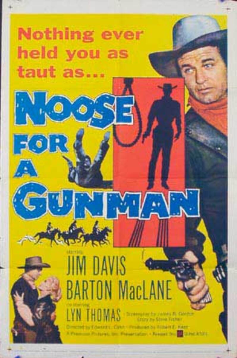 Noose For a Gunman Original Vintage Movie Poster