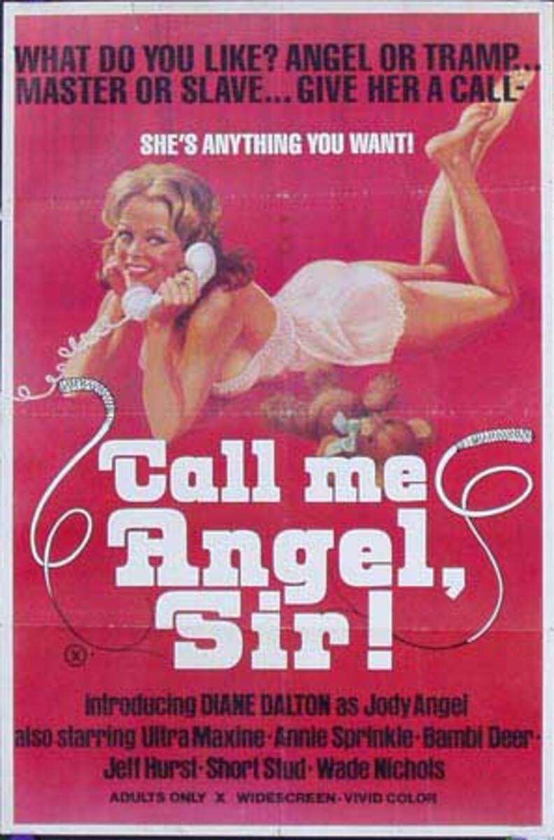 Call Me Angel, Sir! Original X Rated Movie Poster