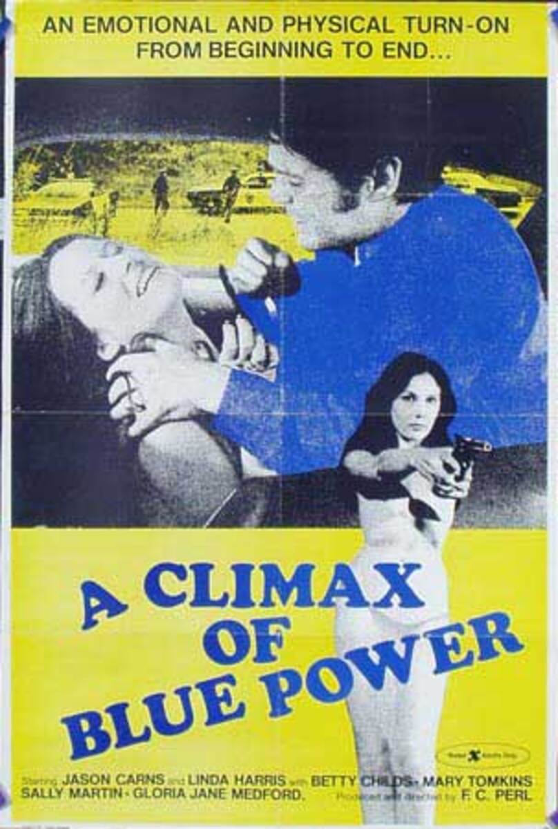 A Climax of Blue Power Original X Rated Movie Poster