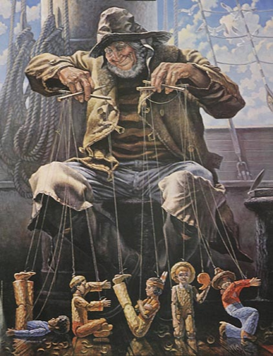 Levi's Pants Original Advertising Poster puppeteer