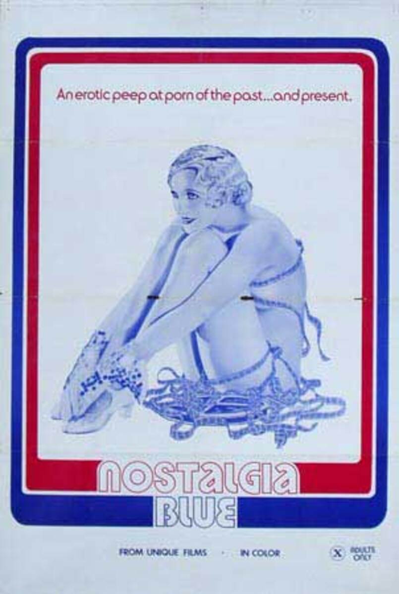 Nostalgia Blue Original X Rated Movie Poster