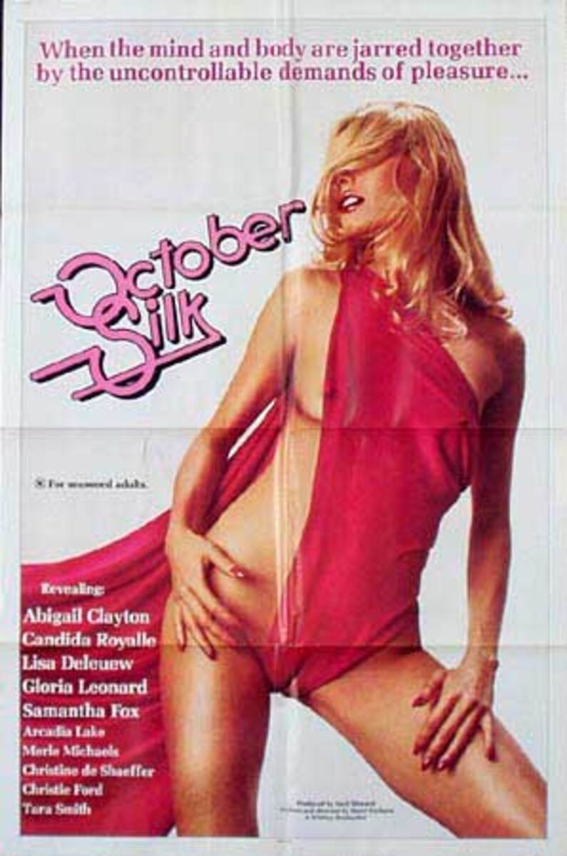 October Silk Original Vintage X Rated Movie Poster