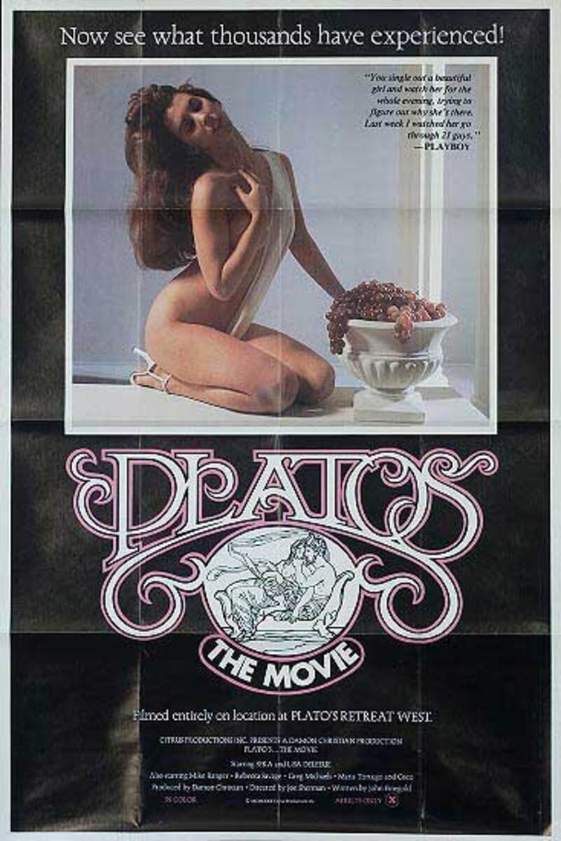 Platos Retreat the Movie Original Vintage X Rated Movie Poster