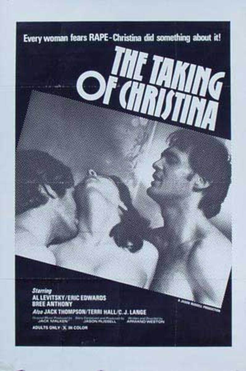 The Taking Of Christina Original X Rated Movie Poster