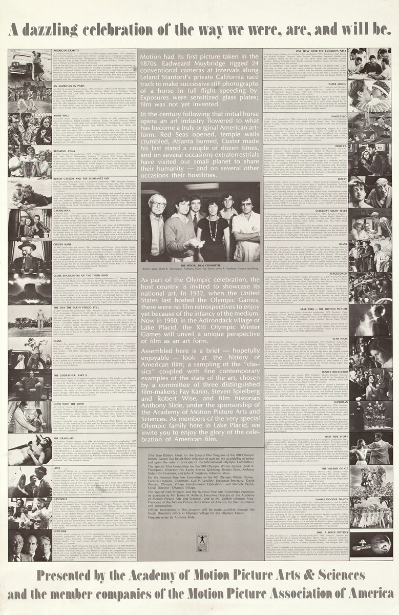 A Dazzling Celebration of the Way We Were, Are, and Will Be Original Lake Placid Olympic Poster