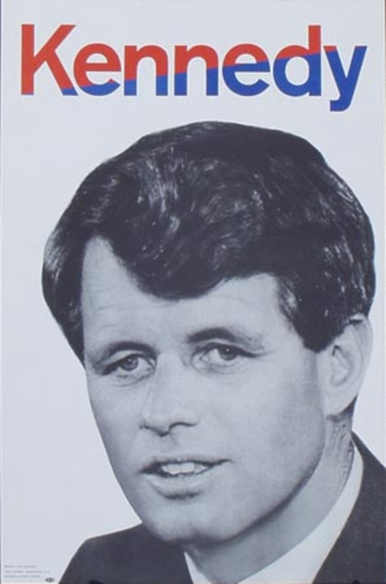 Robert Kennedy President Original Vintage Political Poster