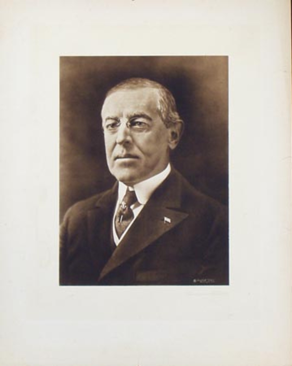 Woodrow Wilson Original Vintage Political Print