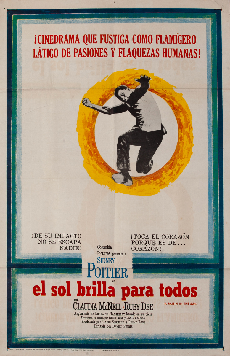 A Raisin in the Sun Spanish 1 Sheet Movie Poster