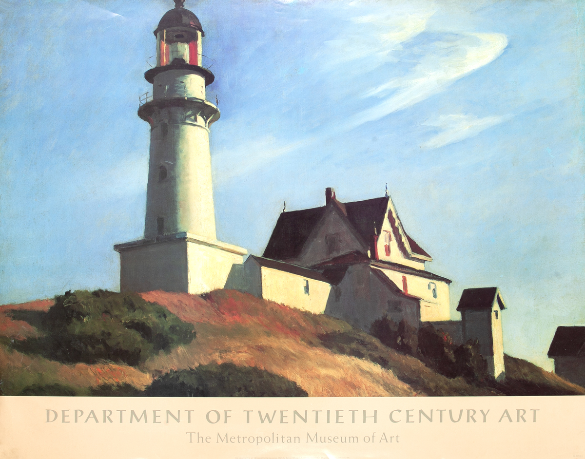 Department of Twentieth Century Art Original Metropolitan Museum of Art Poster Lighthouse