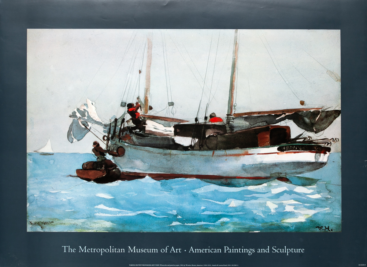 American Paintings and Sculpture Original Metropolitan Museum of Art Poster