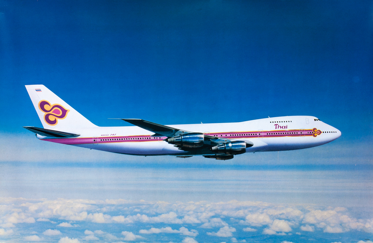 Thai Airways International Original Travel Poster