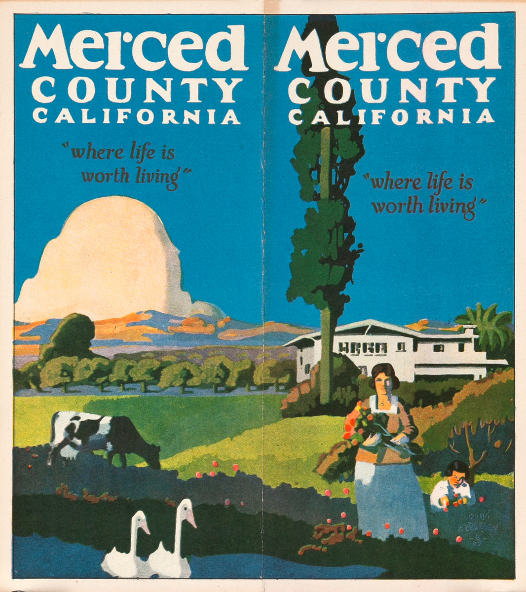 Merced County California Original United States Travel Brochure