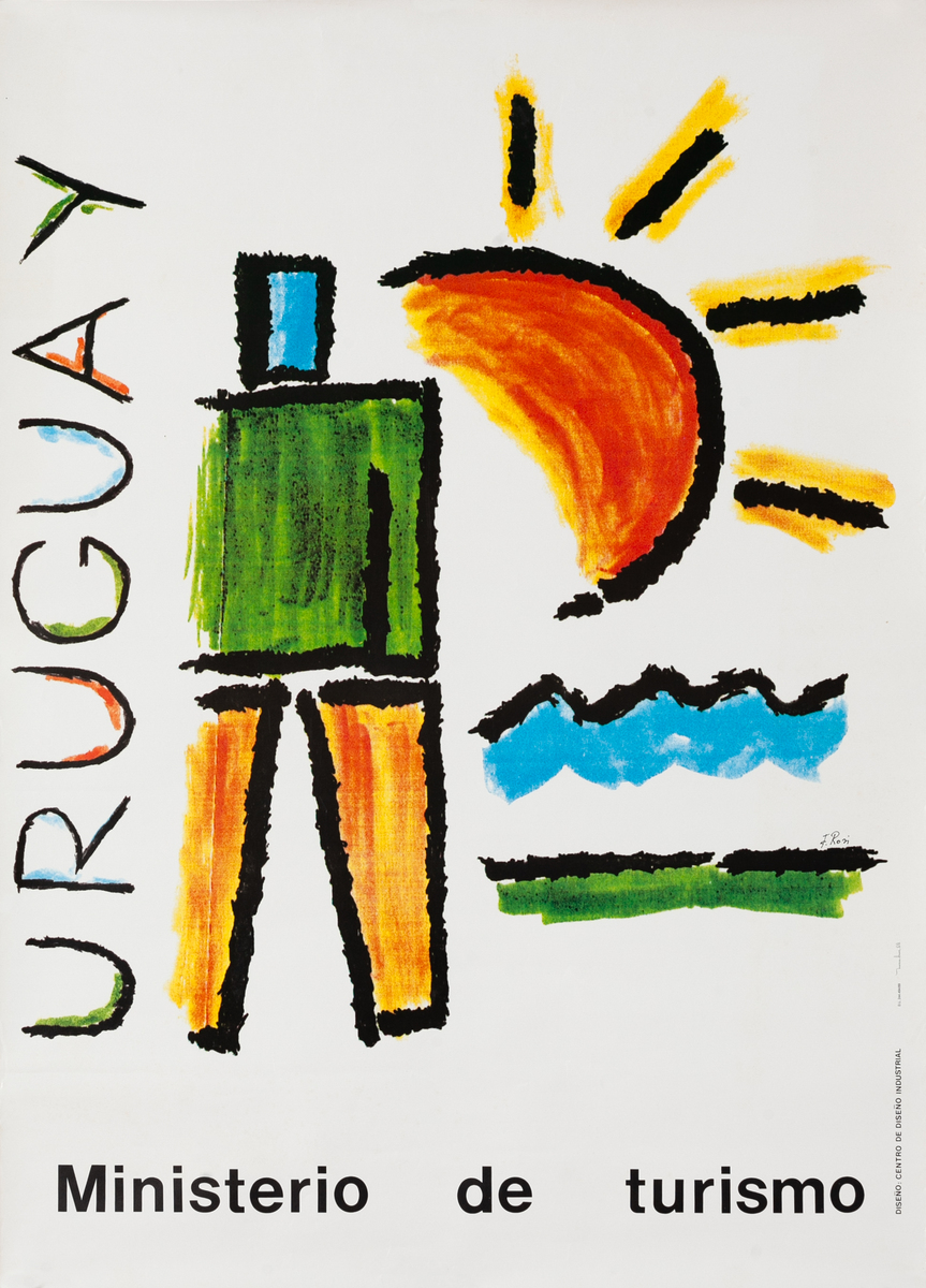 Uruguay Ministerio de Turismo Original South American Travel Poster