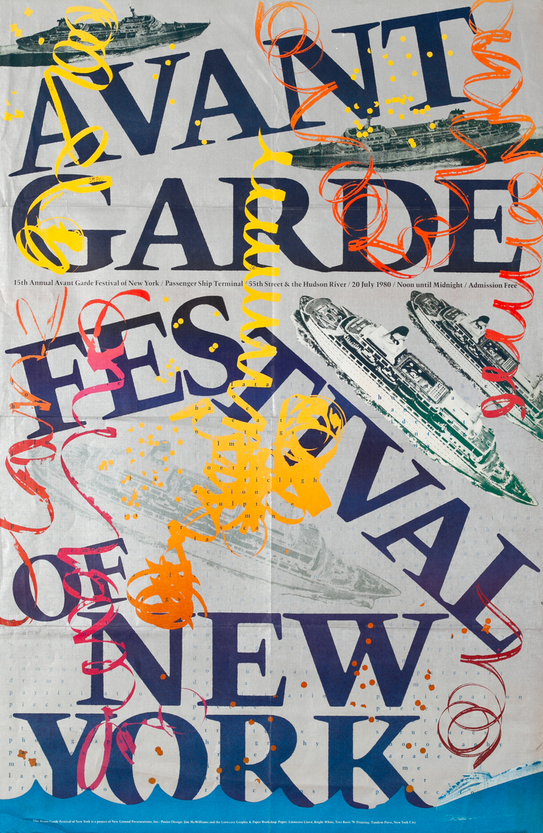 15th Annual Avant Garde Festival of New York Original Poster