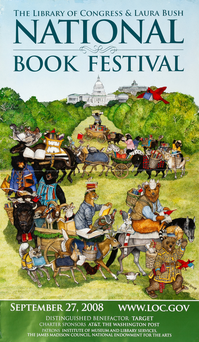 National Book Festival 1980 Original Book Poster