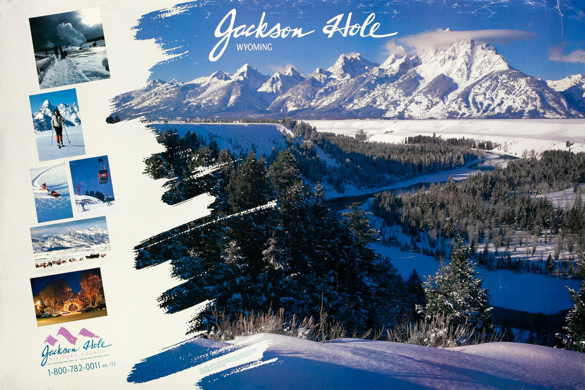Jackson Hole Wyoming Original United States Travel Poster