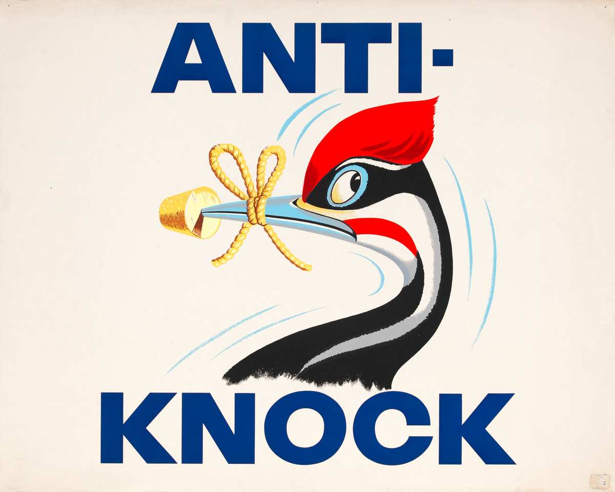 Anti-Knock Original Gas Station Poster