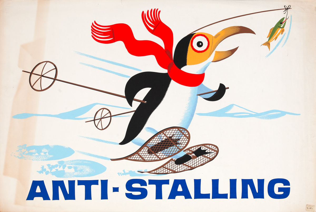 Anti-Stalling Original Gas Station Poster Penguin