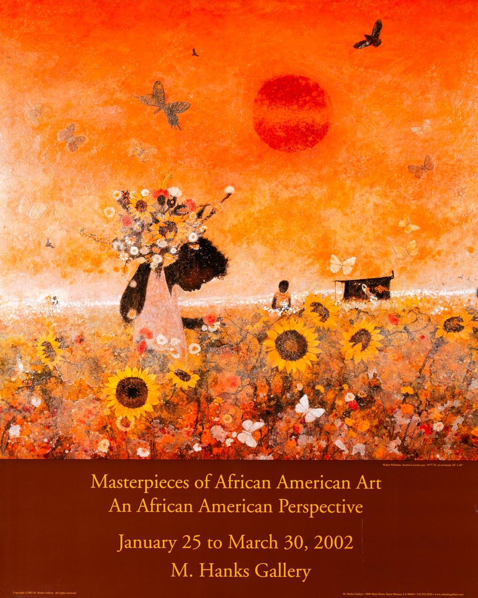 Masterpieces of African American Art Original M. Hanks Gallery Exhibit Poster
