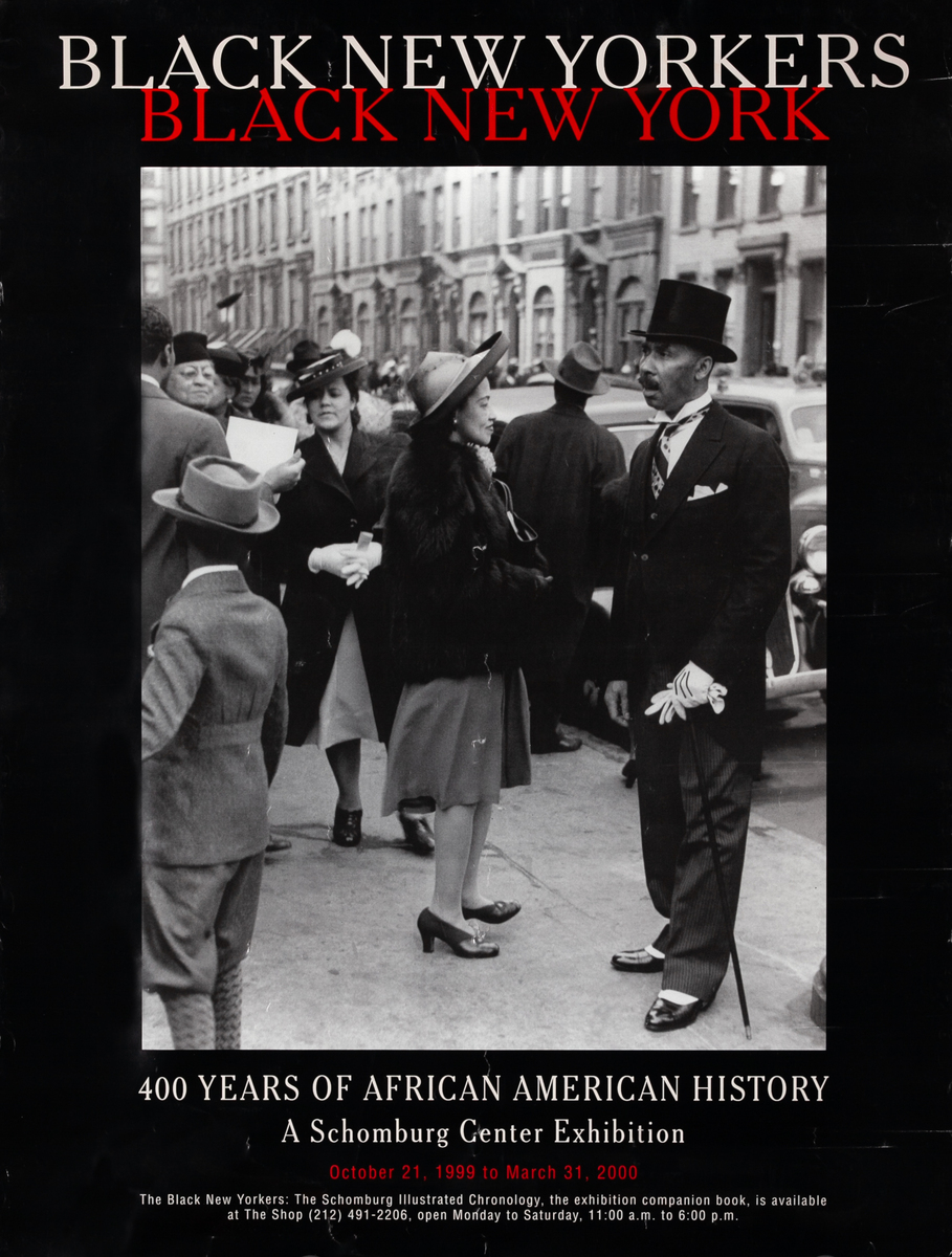 Black New Yorkers Black New York Original Schomburg Center Exhibition Poster