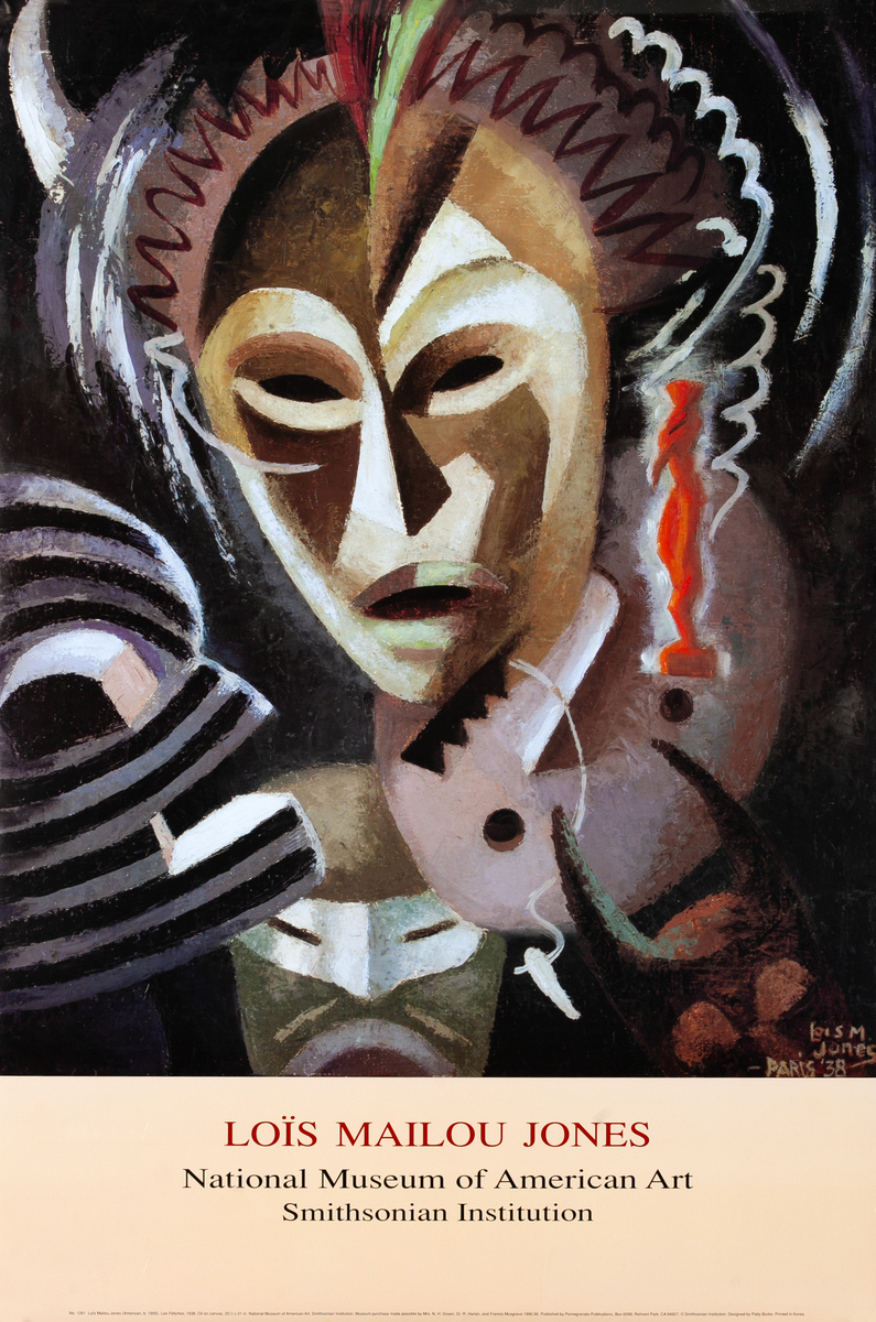 Lois Mailou Jones Original National Museum of American Art Smithsonian Institution Exhibition Poster