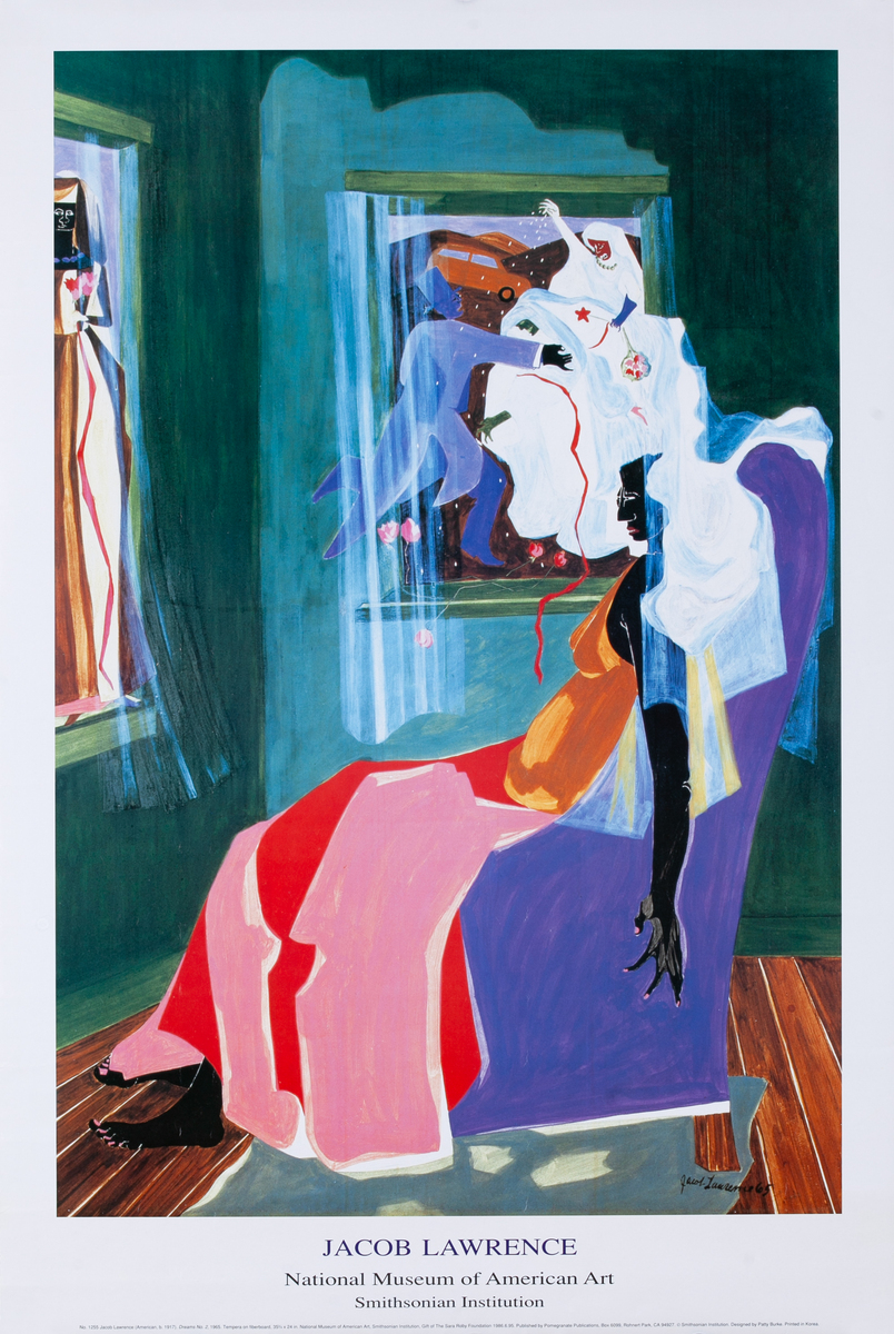 Jacob Lawrence Original National Museum of American Art Smithsonian Institution Exhibition Poster