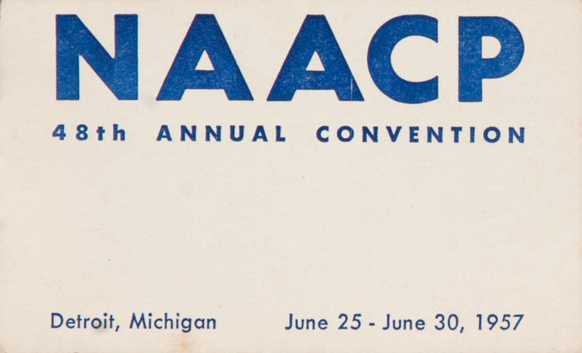 NAACP 48th Annual Convention Original Card